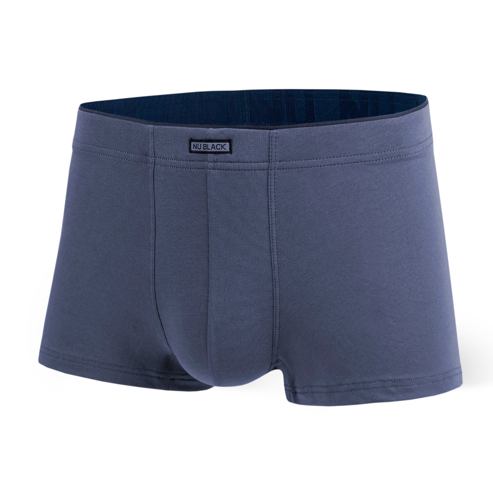 Boxer court Nu Pima coton bleu