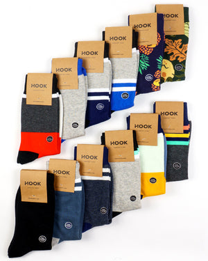 Hook Underwear : 12 packs de chaussettes