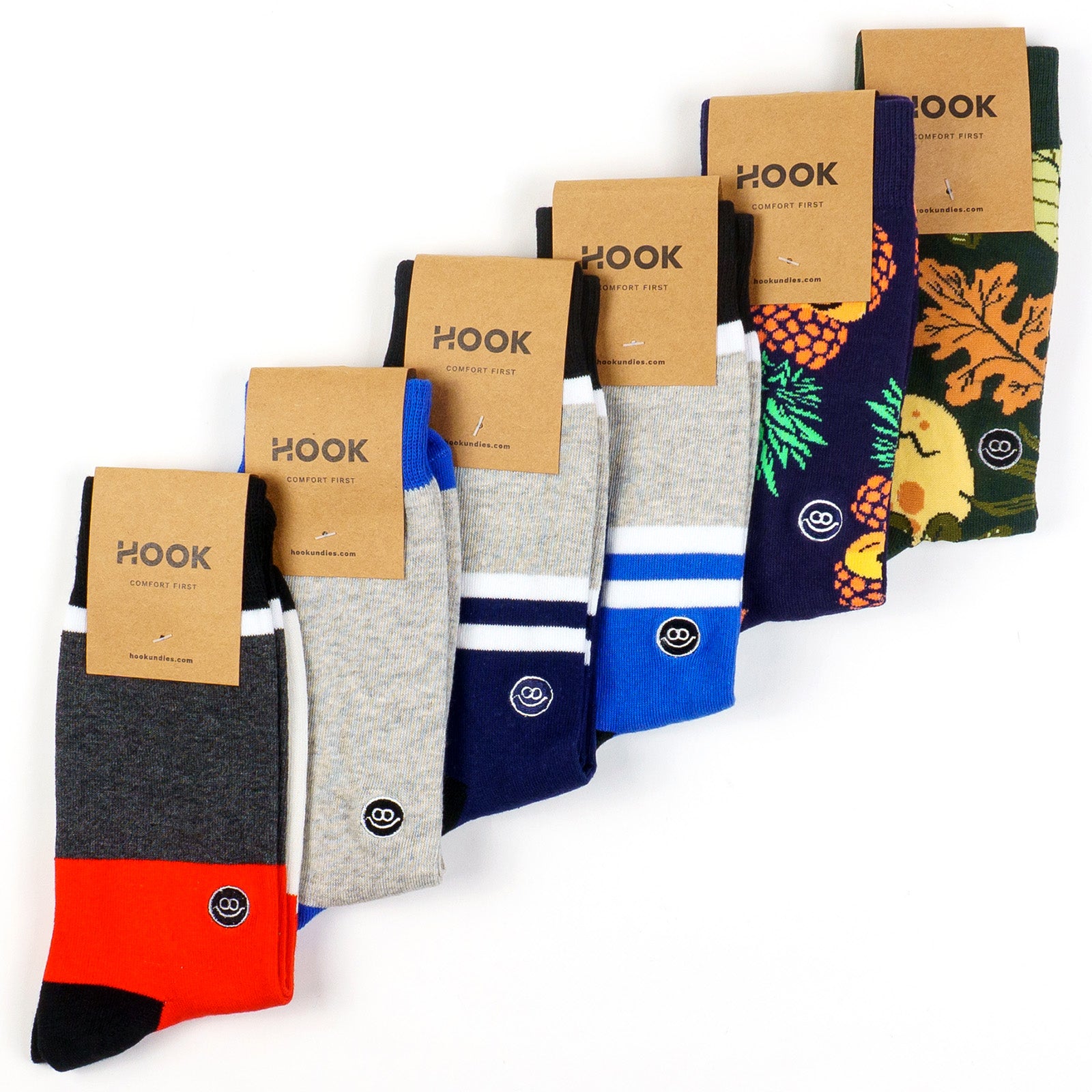 Hook Underwear: Crew Sock 6-pack