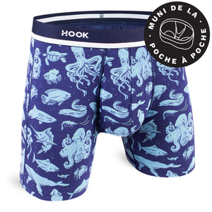 Boxer Feel Blue Ocean  Hook Underwear – Mesbobettes