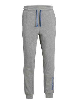 Pantalon de coton ouaté Jack & Jones Chip light grey melange