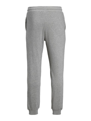 Pantalon de coton ouaté Jack & Jones Chip light grey melange