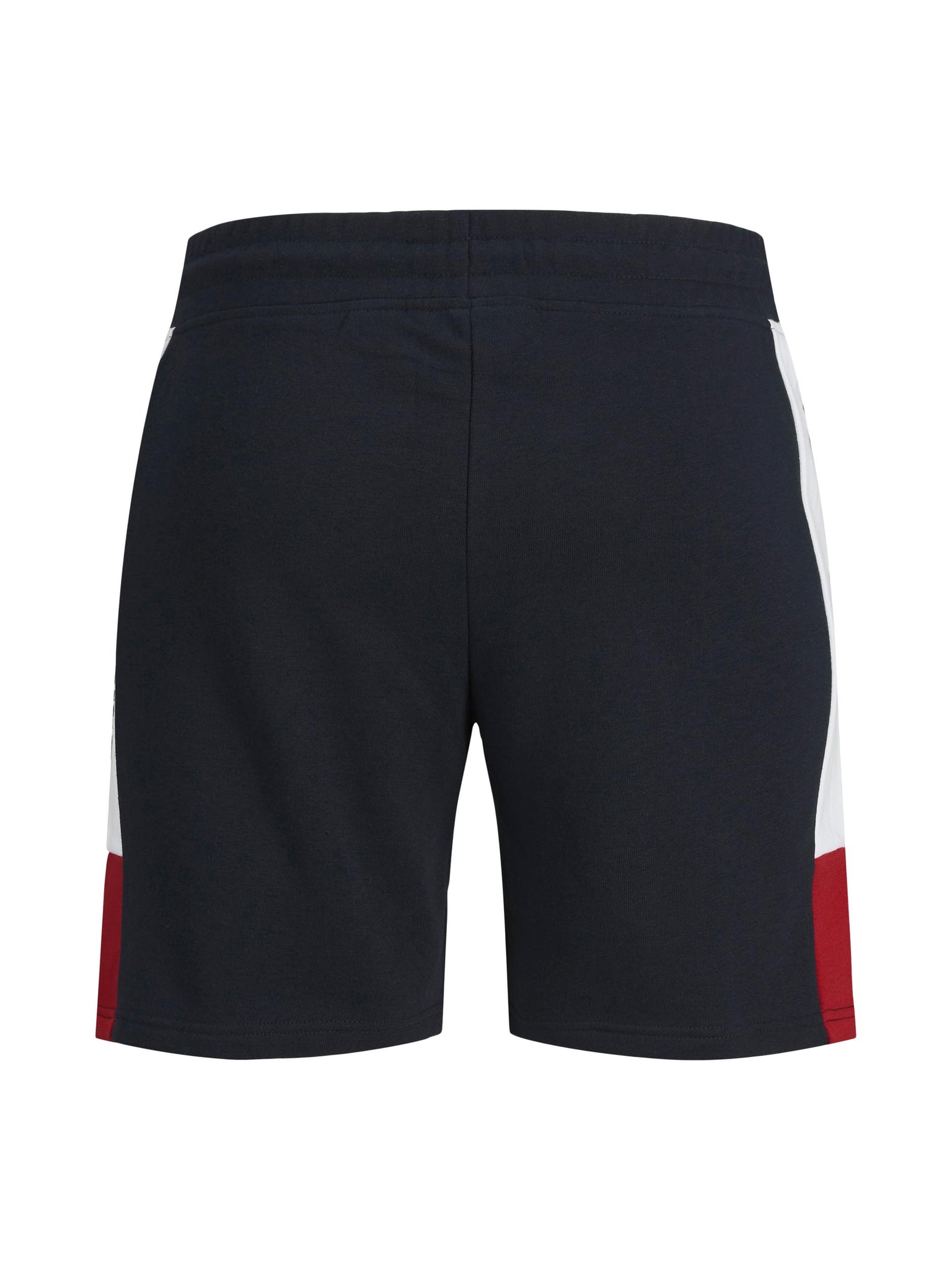 Jack &amp; Jones logo blocking navy hoodie shorts