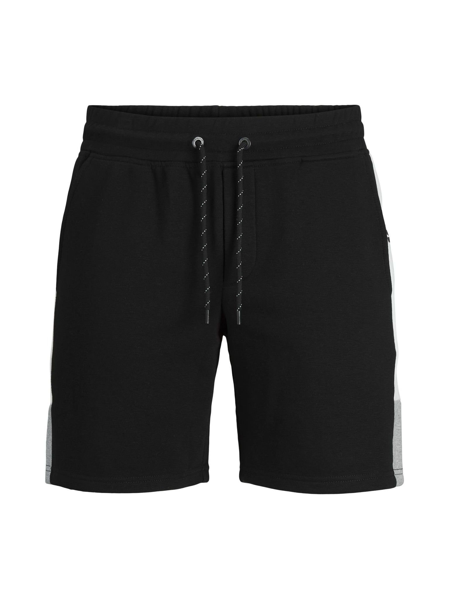 Jack &amp; Jones blocking logo hoodie shorts black