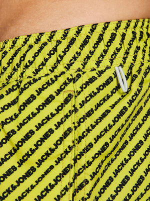 Maillot de bain Jack & Jones Crete Akm Branded Lime Punch