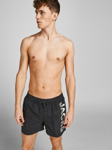 Jack &amp; Jones Akm Logo Swimsuit Black 