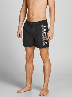 Jack &amp; Jones Akm Logo Swimsuit Black 