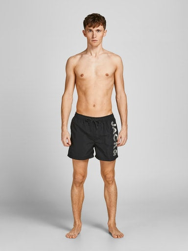 Jack &amp; Jones Akm Logo Swimsuit Black 