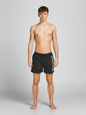 Maillot de bain Jack & Jones Akm Logo Noir