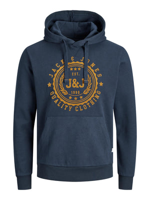 Chandail à capuchon Jack & Jones Flocker Navy Blazer