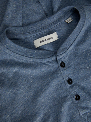 Chandail à manches longues Jack & Jones Henley Navy Blazer