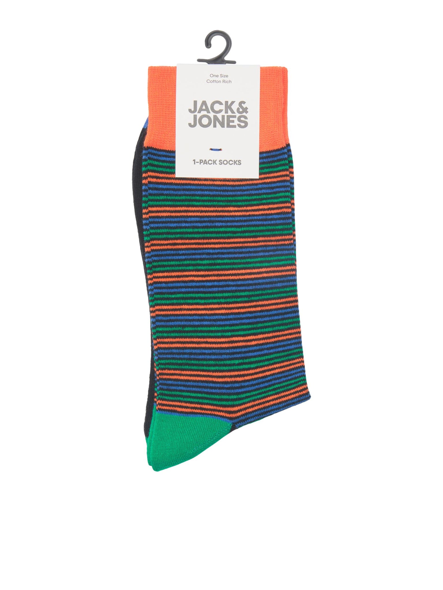Pair of Jack &amp; Jones Colorful Stripe Exuberance socks