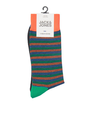 Pair of Jack &amp; Jones Colorful Stripe Exuberance socks
