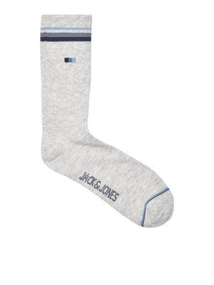 Paire de chaussettes Jack & Jones Keyo Tennis Light Grey melange