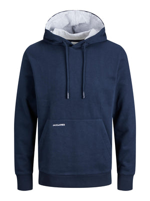 Chandail à capuchon Jack & Jones Contrast Navy Blazer