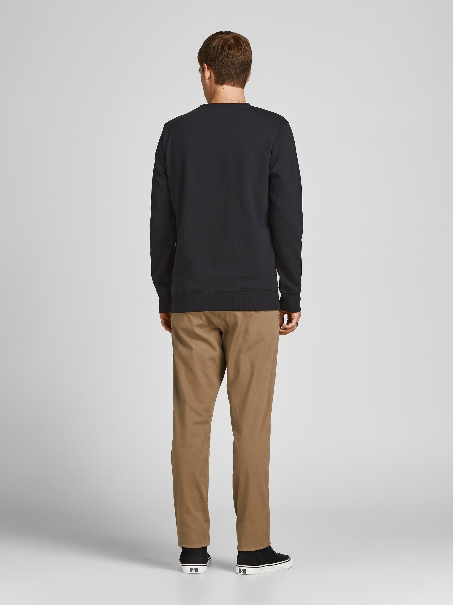 Chandail coton ouaté Jack & Jones Brat noir