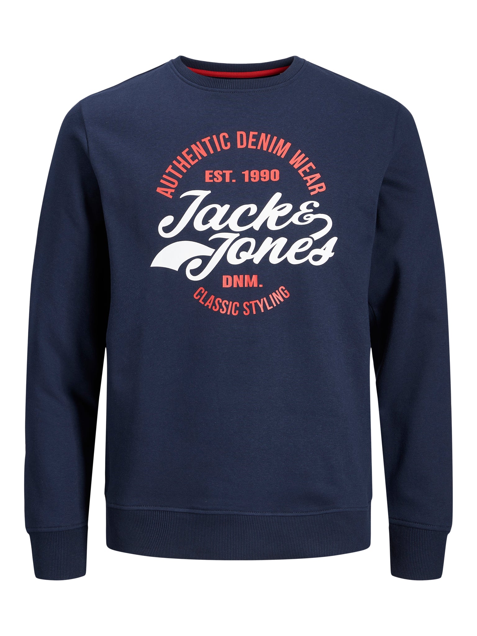 Chandail coton ouaté Jack & Jones Brat navy blazer
