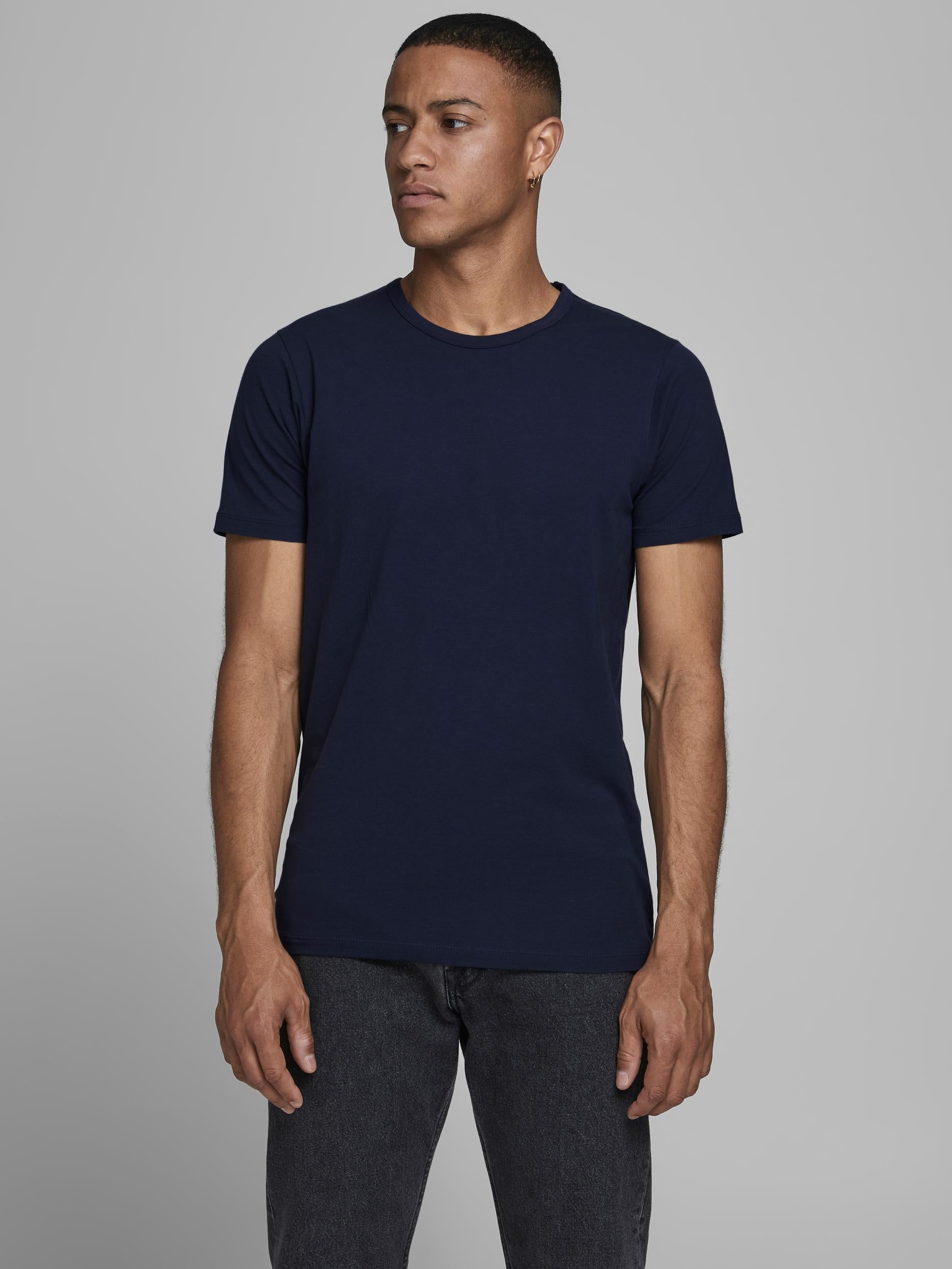 Navy Blue basic t shirt Jack Jones Mesbobettes