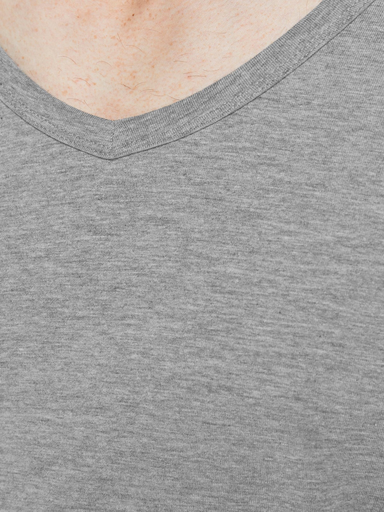 T-shirt Jack & Jones Basic V-Neck NOOS Gris