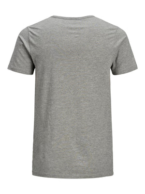 T-shirt Jack & Jones Basic V-Neck NOOS Gris