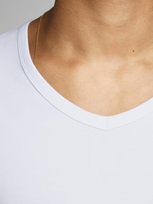T-shirt Jack & Jones Basic V-Neck NOOS Blanc