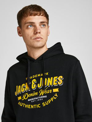 Chandail à capuchon Jack & Jones Logo noir