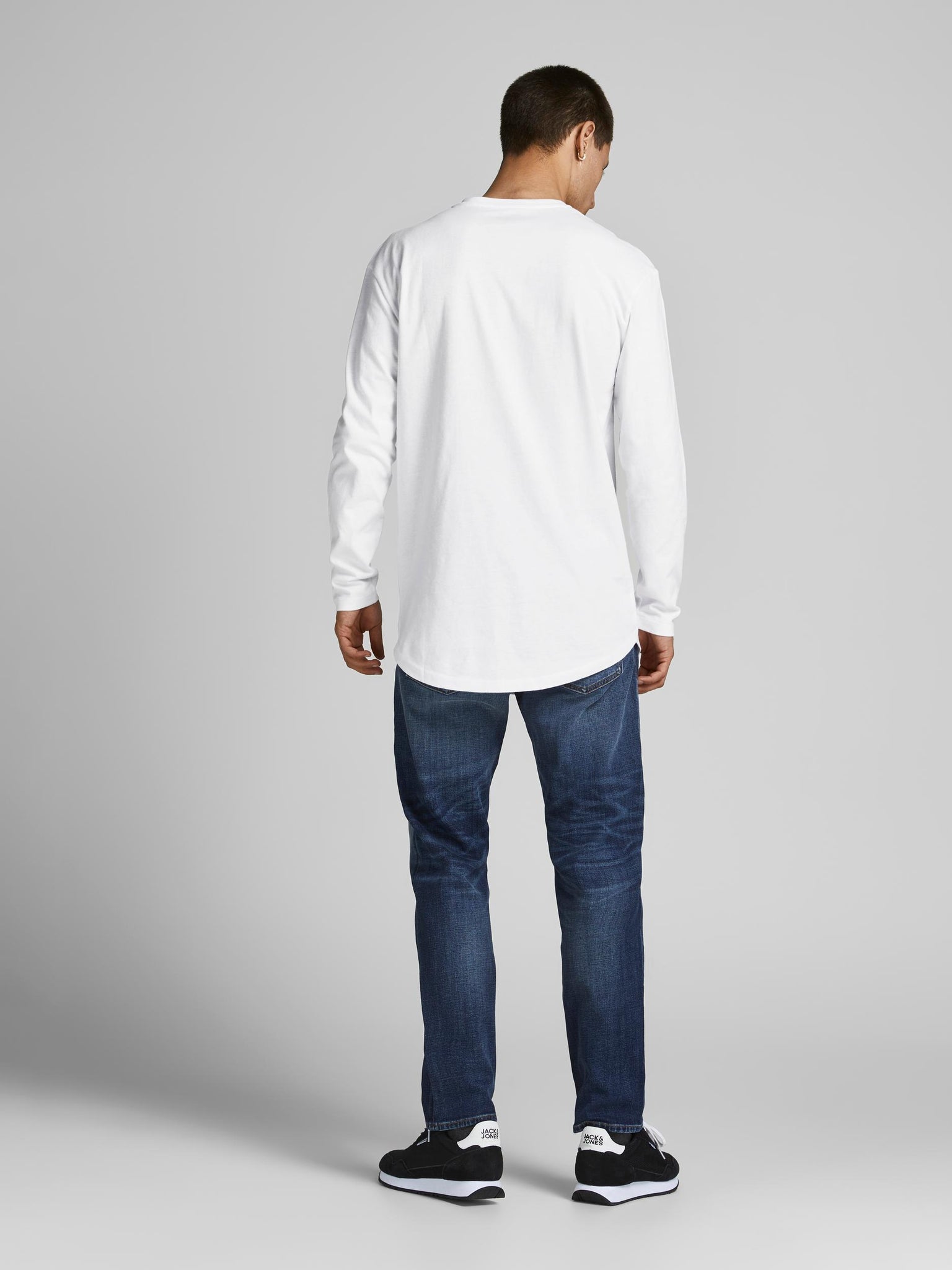 Chandail à manches longues Jack & Jones Enoa blanc