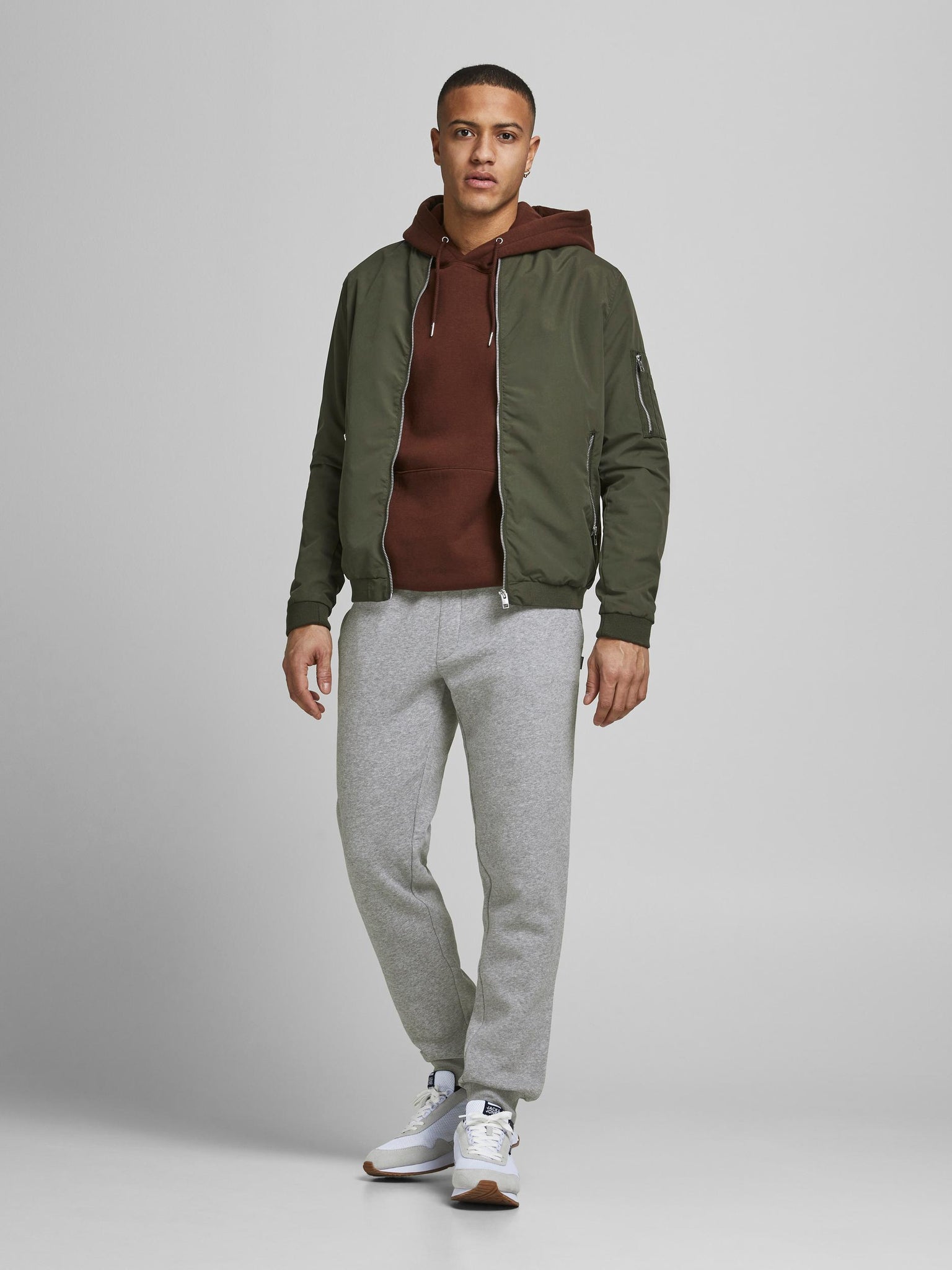 Jack &amp; Jones Gordon Star Gray Sweatshirt Pants