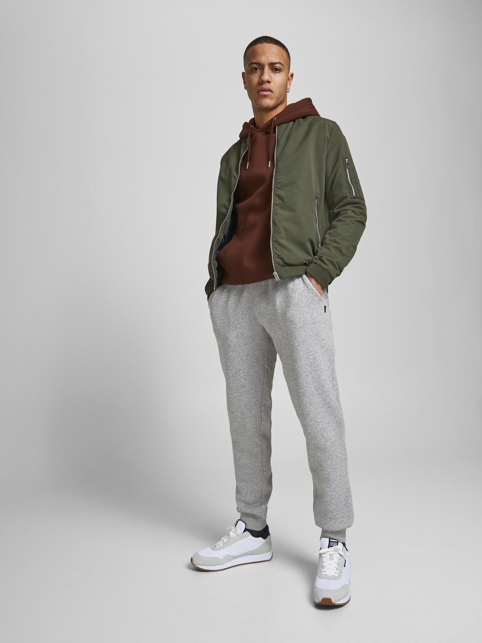 Jack &amp; Jones Gordon Star Gray Sweatshirt Pants