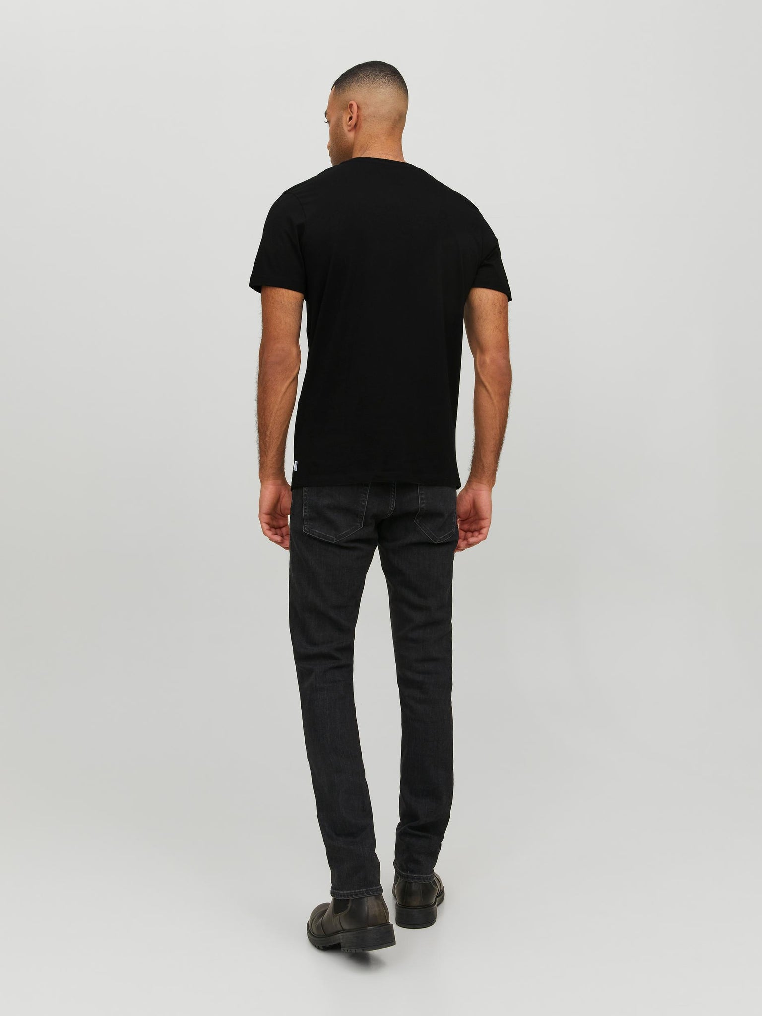 T-shirt Jack & Jones Organic Basic V-neck Black