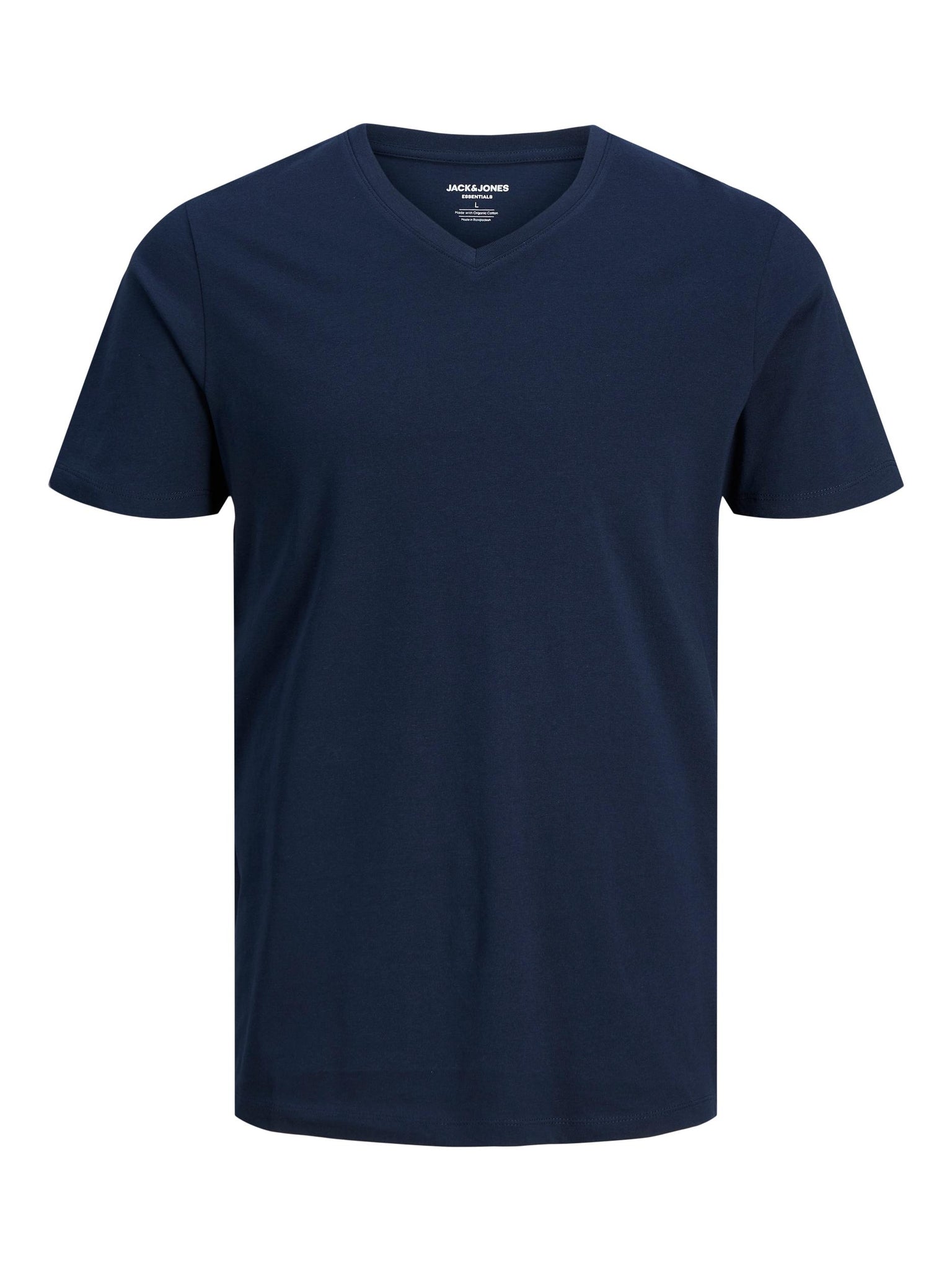T-shirt Jack & Jones Organic Basic V-neck Bleu Marin
