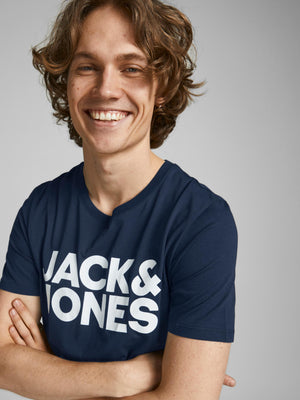 T-shirt Jack & Jones Corp Navy Blazer