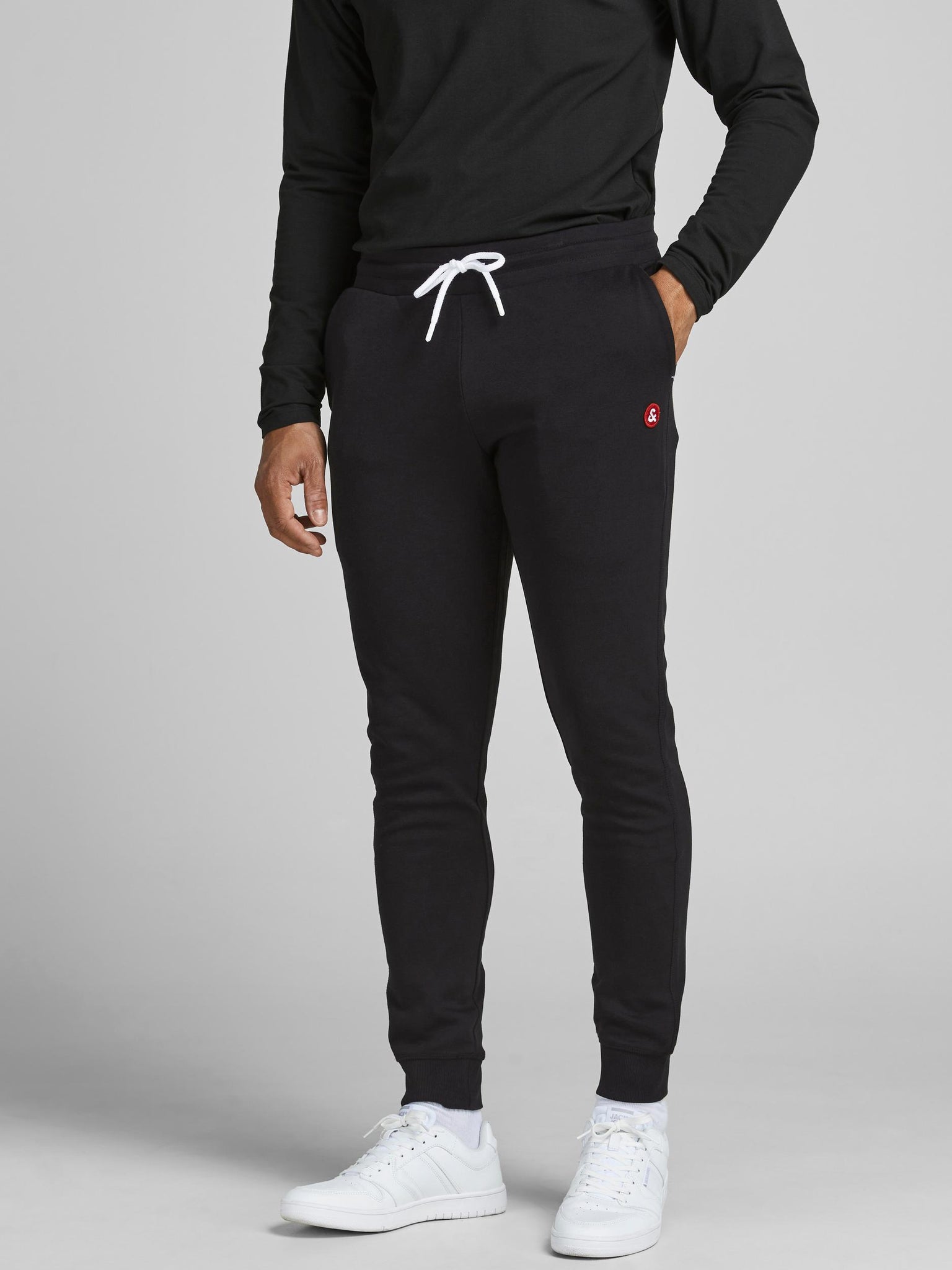 Pantalon de coton ouaté Jack & Jones Will basic Nafa