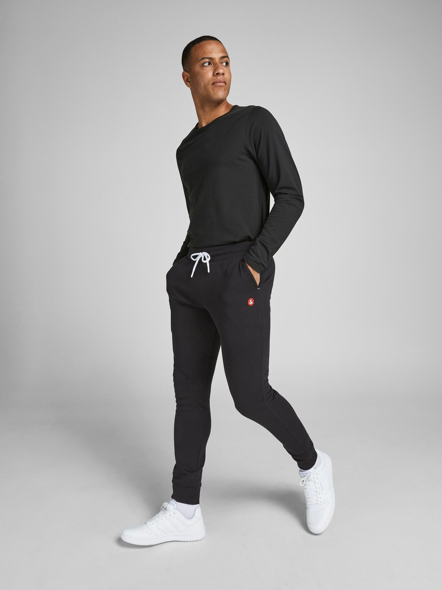 Pantalon de coton ouaté Jack & Jones Will basic Nafa