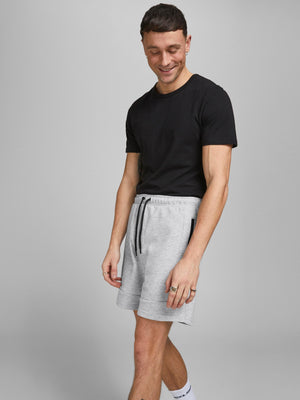 Jack &amp; Jones Stair Light Gray Melange Hoodie Shorts