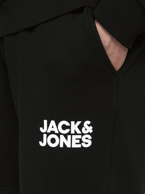 Short de coton ouaté Jack & Jones Newsoft noir