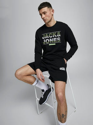 Jack &amp; Jones Newsoft hoodie shorts black