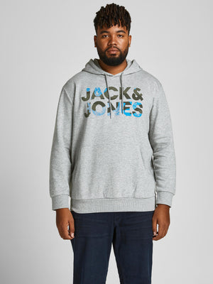 Chandail à capuchon Jack & Jones Soldier light grey melange