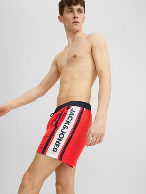 Swimsuit Jack &amp; Jones Akm Tape Flame Scarlet