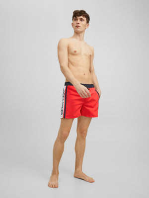 Maillot de bain Jack & Jones Akm Tape Flame Scarlet