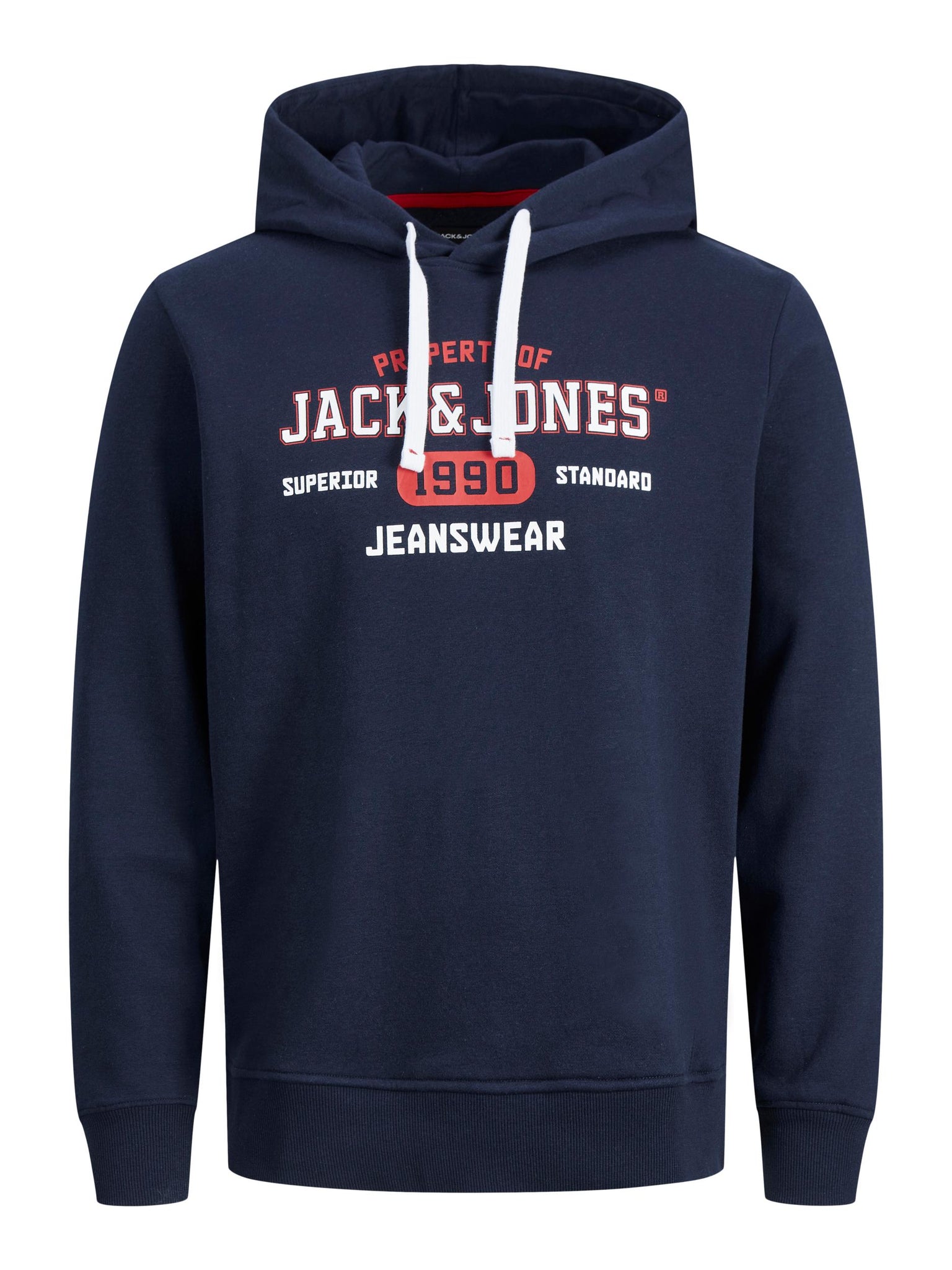 Chandail à capuchon Jack & Jones Stamp Navy Blazer