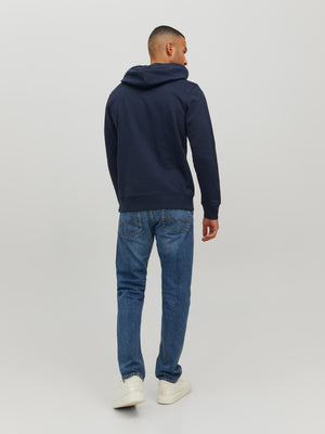 Chandail à capuchon Jack & Jones Stamp Navy Blazer