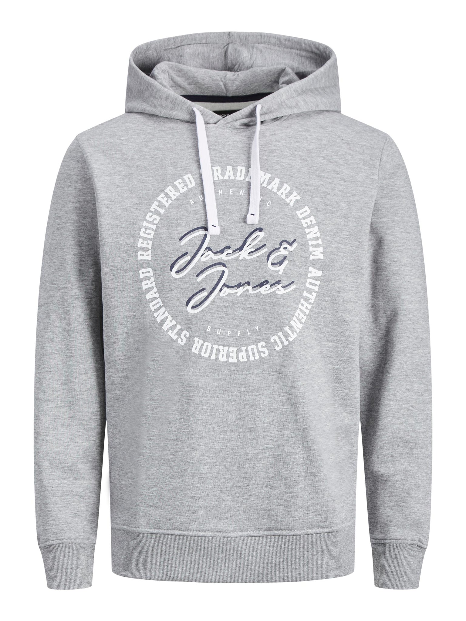 Chandail à capuchon Jack & Jones Stamp Grey