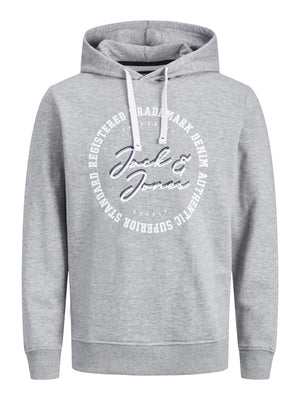 Chandail à capuchon Jack & Jones Stamp Grey