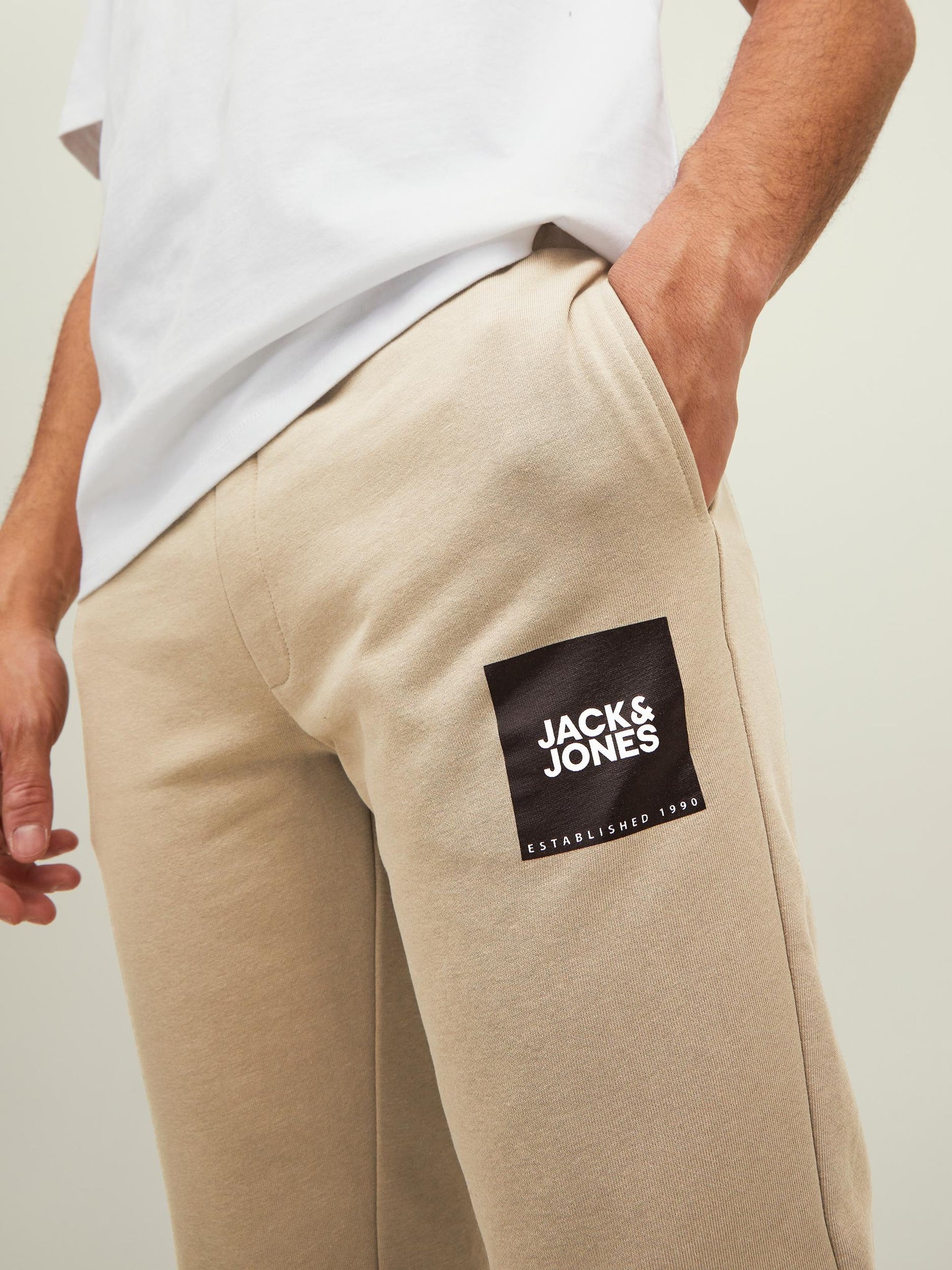 Pantalon de coton ouaté Jack & Jones Gordon Lock Crockery
