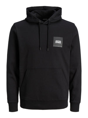 Chandail à capuchon Jack & Jones Lock Hood Noir