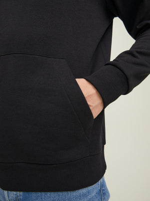 Chandail à capuchon Jack & Jones Lock Hood Noir