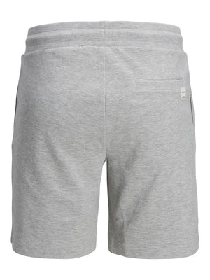 Short de coton ouaté Jack & Jones basic Nafa light grey melange