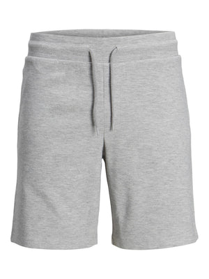 Jack &amp; Jones basic Nafa hoodie shorts light gray melange
