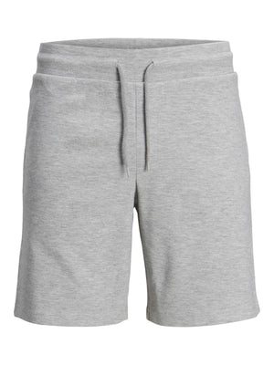 Short de coton ouaté Jack & Jones basic Nafa light grey melange